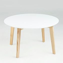 Biely konferenčný stolík Actona Molina, ⌀ 80 cm