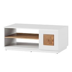 Biely konferenčný stolík Szynaka Meble Wood