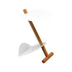 Biely odkladací stolík Design Twist Lake