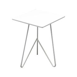 Biely odkladací stolík Design Twist Padang