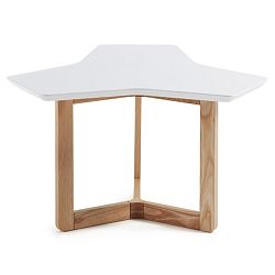 Biely odkladací stolík La Forma Triangle