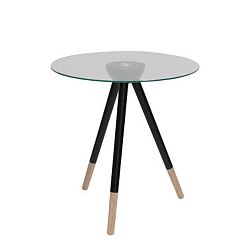 Čierny odkladací stolík Canett Misty Glass