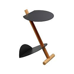 Čierny odkladací stolík Design Twist Lake