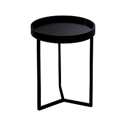 Čierny odkladací stolík Design Twist Tallin