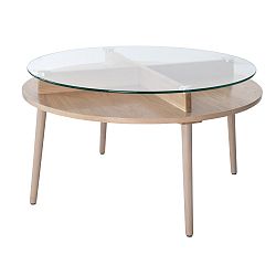 Dubový konferenčný stolík RGE Solo, ⌀ 90 cm