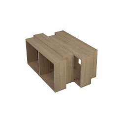 Hnedý konferenčný stolík Homitis Walky