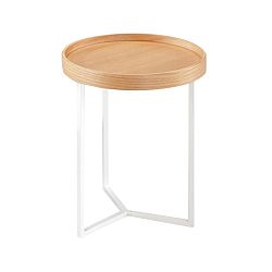 Hnedý odkladací stolík Design Twist Tallin