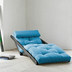 Leňoška Karup Figo Wenge / Horizon Blue,  70 cm