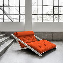 Leňoška Karup Figo, White/Orange, 120 cm