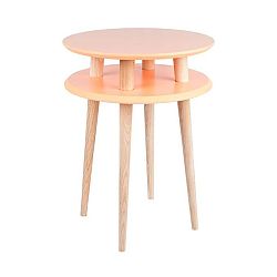 Oranžový konferenčný stolík Ragaba UFO, Ø 45 cm
