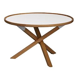 Prírodný dubový stolík Folke Sphinx, ⌀ 80 cm