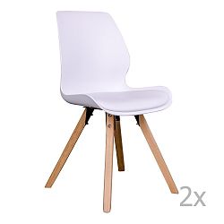 Sada 2 bielych stoličiek House Nordic Rana