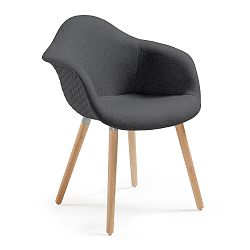Tmavosivé kreslo La Forma Kenna