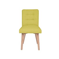 Žltá stolička Micadoni Home Lucio