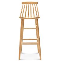Barová drevená stolička Fameg Rig
