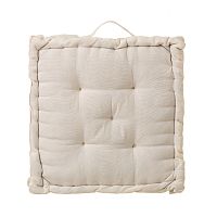 Béžový vankúš / podsedák z bavlny Unimasa, 45 x 45 cm