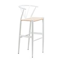 Biela barová stolička DAN-FORM Denmark Delta