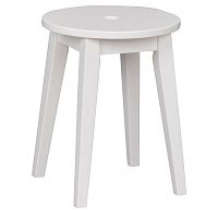 Biela dubová stolička Folke Gorgona, výška 44 cm