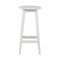 Biela dubová stolička Folke Gorgona, výška 75 cm