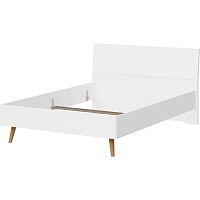 Biela jednolôžková posteľ Germania Monteo, 140 × 200 cm