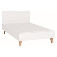 Biela jednolôžková posteľ Vox Concept, 120 x 200 cm
