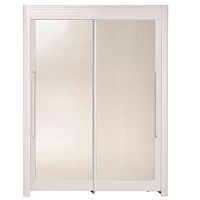 Biela šatníková skriňa s posuvnými dverami Parisot Adorlée, šírka 160 cm