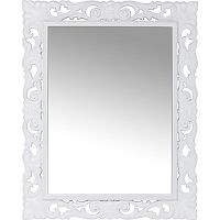 Biele nástenné zrkadlo Kare Design Secolo, 82 x 102 cm
