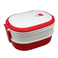 Bielo-červený desiatový box JOCCA Lunchbox