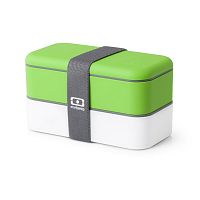 Bielo-zelený obedový box Monbento