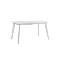 Biely drevený jedálenský stôl Folke Sanna, dĺžka 150 cm