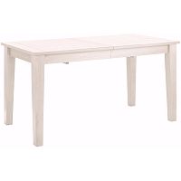 Biely drevený rozkladací jedálenský stôl Støraa Amarillo, 150 × 76 cm