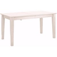 Biely drevený rozkladací jedálenský stôl Støraa Amarillo, 180 × 76 cm