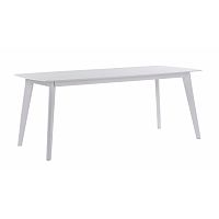Biely dubový jedálenský stôl Folke Sylph, dĺžka 190 cm