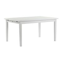 Biely jedálenský stôl Folke Kosster, 140 × 100 cm