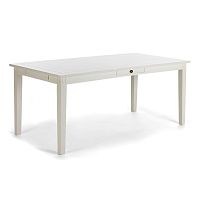 Biely jedálenský stôl SOB Bradford, 160 x 90 cm