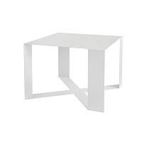 Biely konferenčný stolík Take Me HOME Cross, 55 × 55 cm