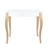 Biely odkladací konzolový stolík Dressing Table, 85 x 74 cm
