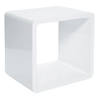 Biely policový diel Kare Design Cube