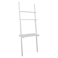Biely rebrík s poličkami RGE Emil, 200 cm