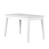 Biely rozkladací jedálenský stôl Durbas Style Otto, 120 × 73 cm