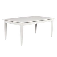 Biely rozkladací jedálenský stôl Folke Amadeus, dĺžka 180 cm