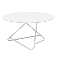 Biely stôl Softline Tribeca, 75 cm