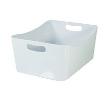 Biely úložný box JOCCA Basket Big, 33 × 24 cm
