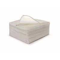 Biely uložný box na prikrývky Cosatto Ice, 45 × 45 cm