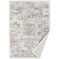 Biely vzorovaný obojstranný koberec Narma Palmse, 160 x 230 cm
