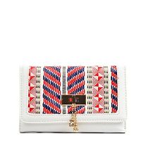 Červeno-biela peňaženka Carla Ferreri Boho