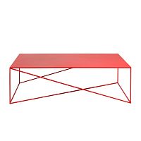 Červený konferenčný stolík Custom Form Memo, šírka 140 cm