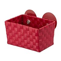 Červený košík s prísavkami Wenko Fermo