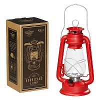 Červený lampáš Gentlemen's Hardware Hurrricane Lamp