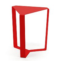 Červený odkladací stolík MEME Design Finity, výška 40 cm